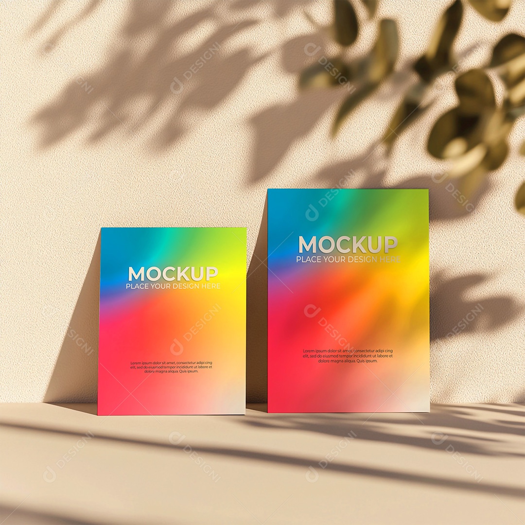 Mockup Cartão de Visita Identidade Visual PSD Editável