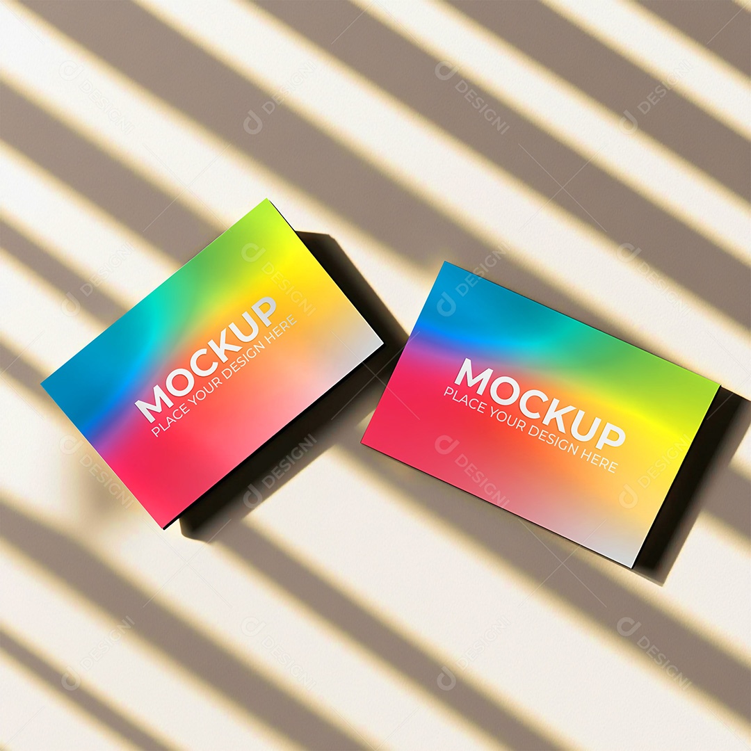 Mockup Cartão de Visita Identidade Visual PSD Editável