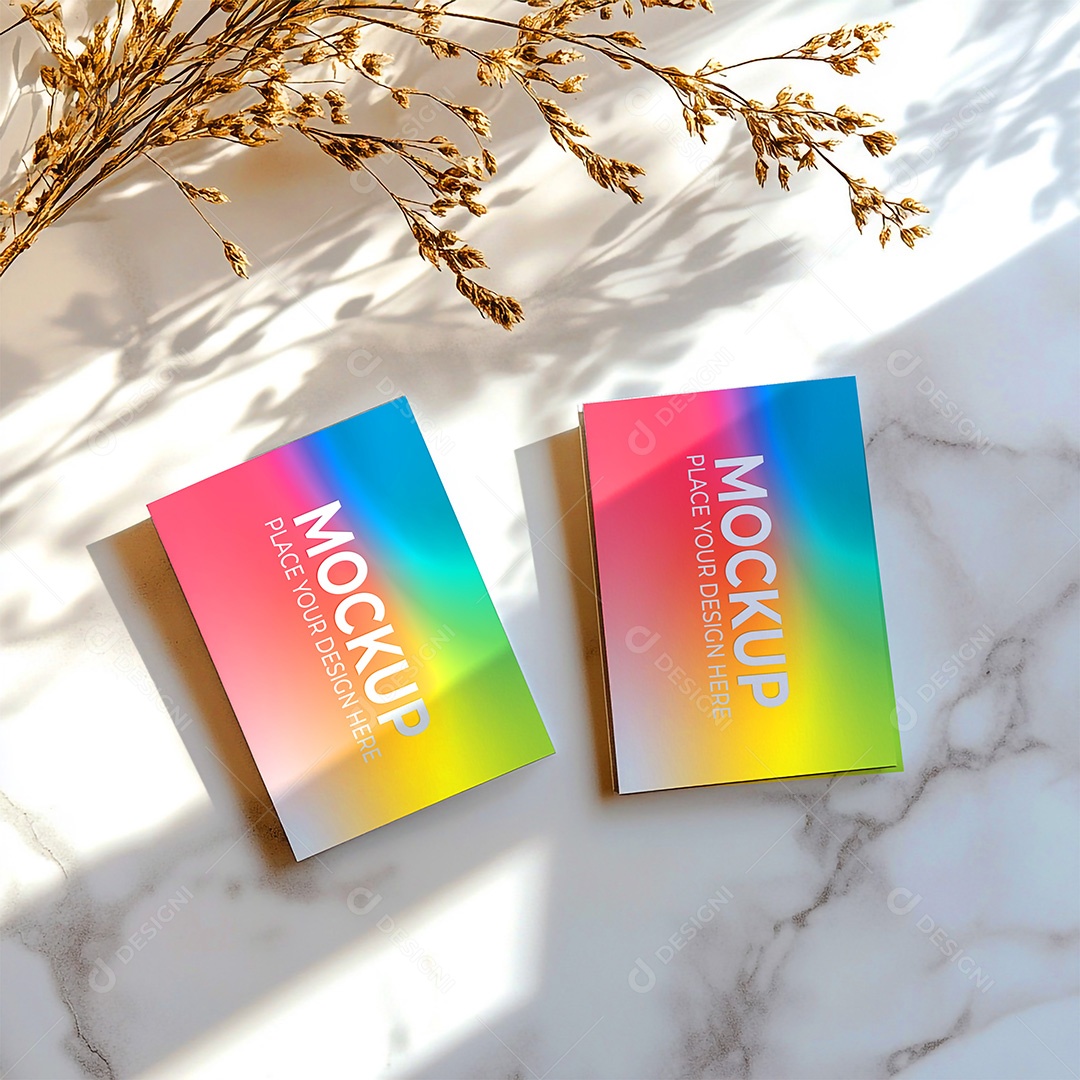 Mockup Cartão de Visita Identidade Visual PSD Editável