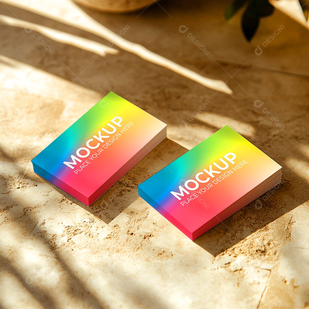 Mockup Cartão de Visita Identidade Visual PSD Editável