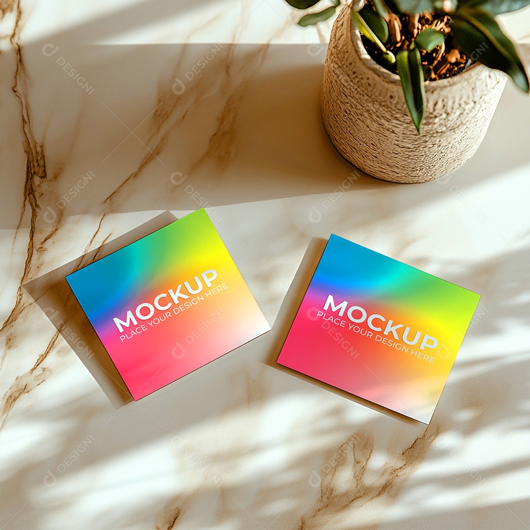 Mockup Cartão de Visita Identidade Visual PSD Editável