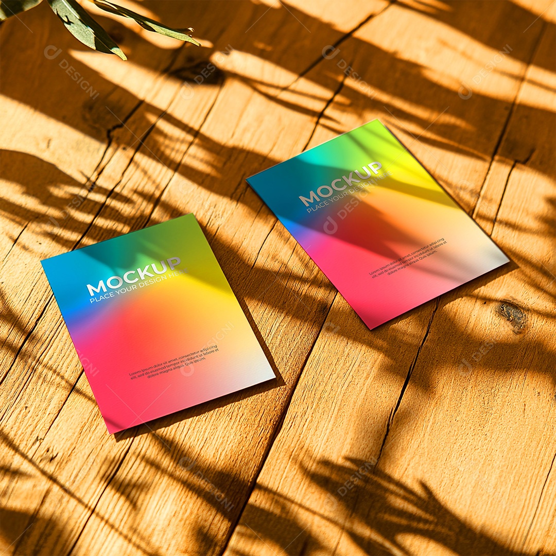 Mockup Cartão de Visita Identidade Visual PSD Editável