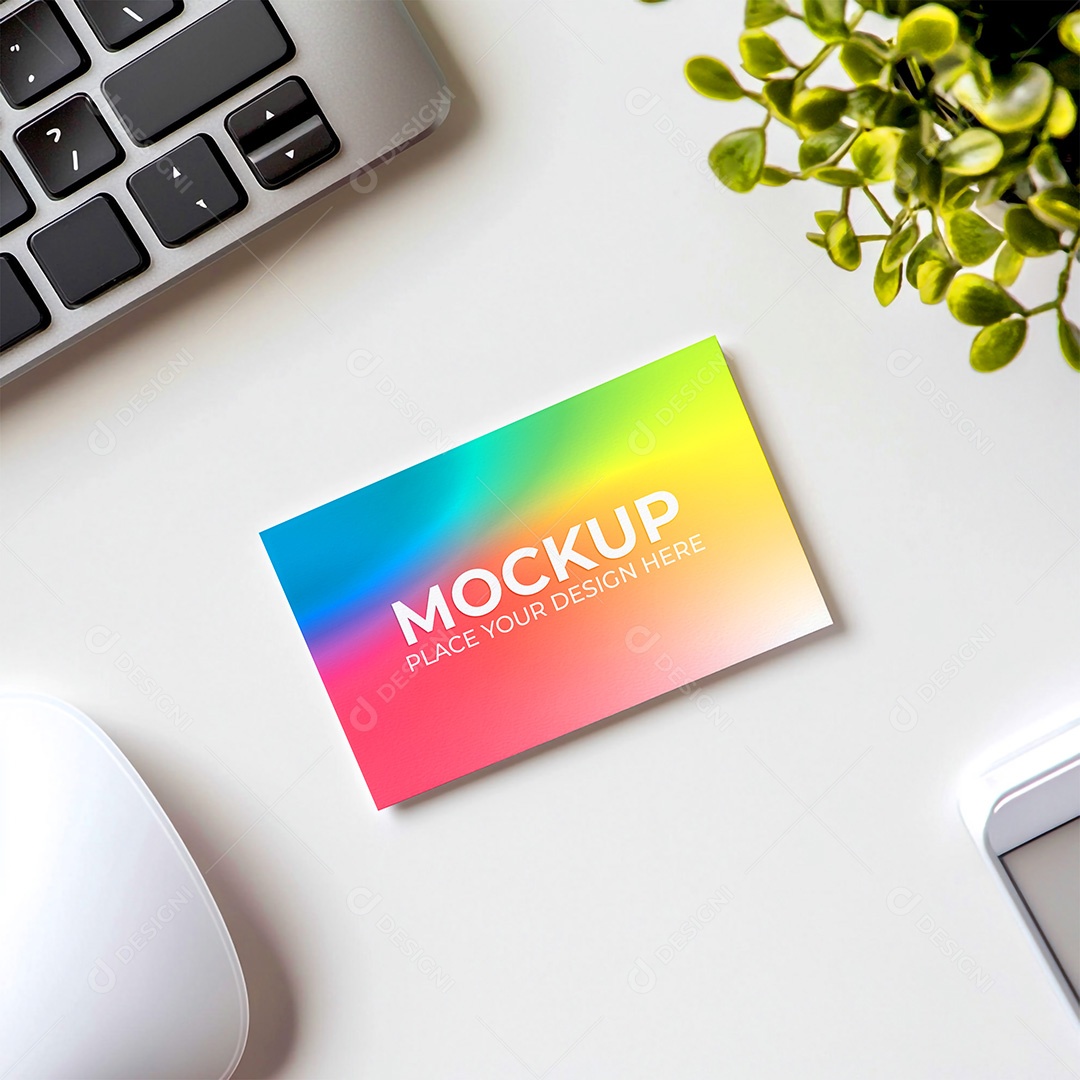 Mockup Cartão de Visita Identidade Visual PSD Editável