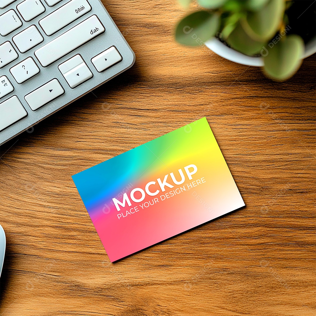 Mockup Cartão de Visita Identidade Visual PSD Editável