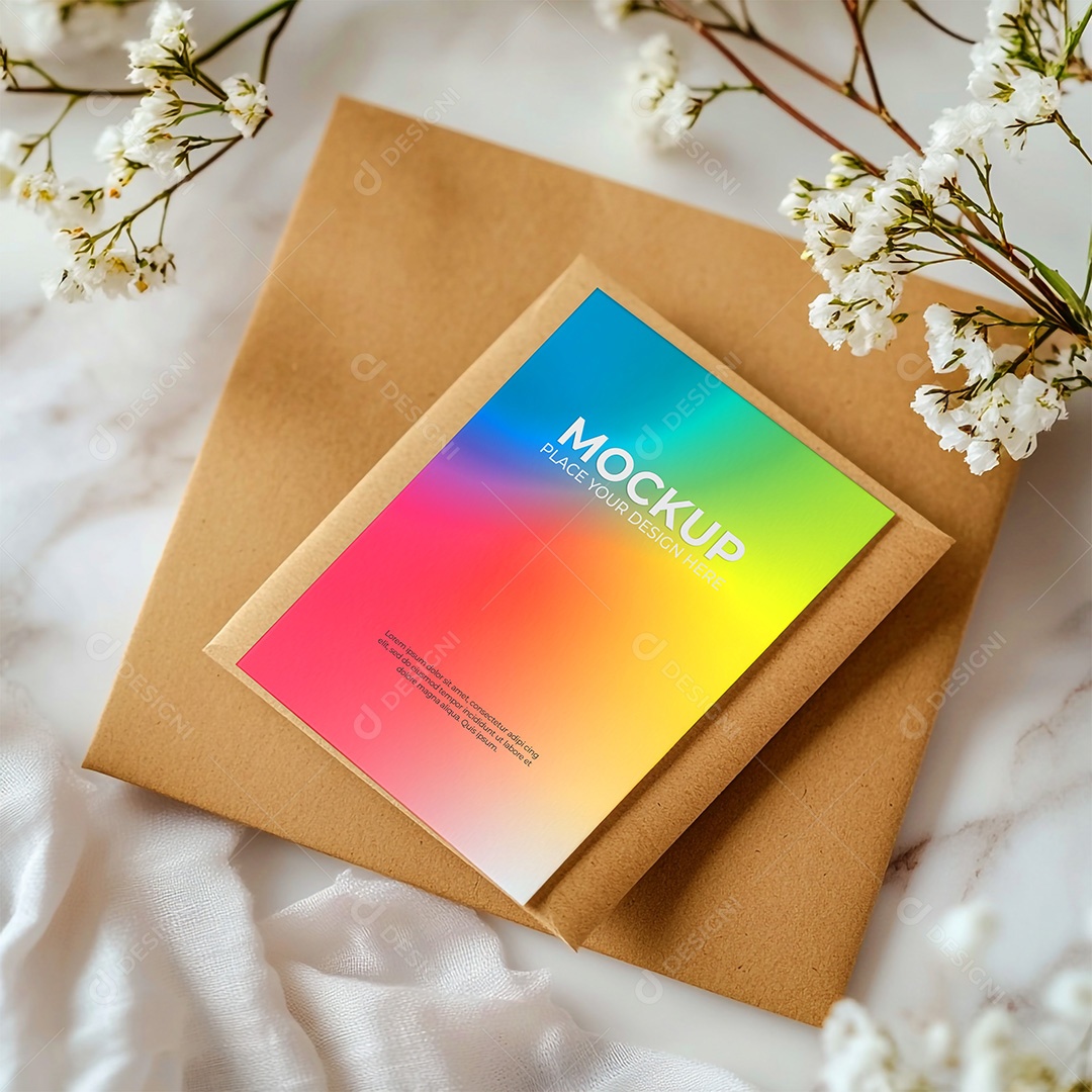 Mockup Cartão de Visita Identidade Visual PSD Editável