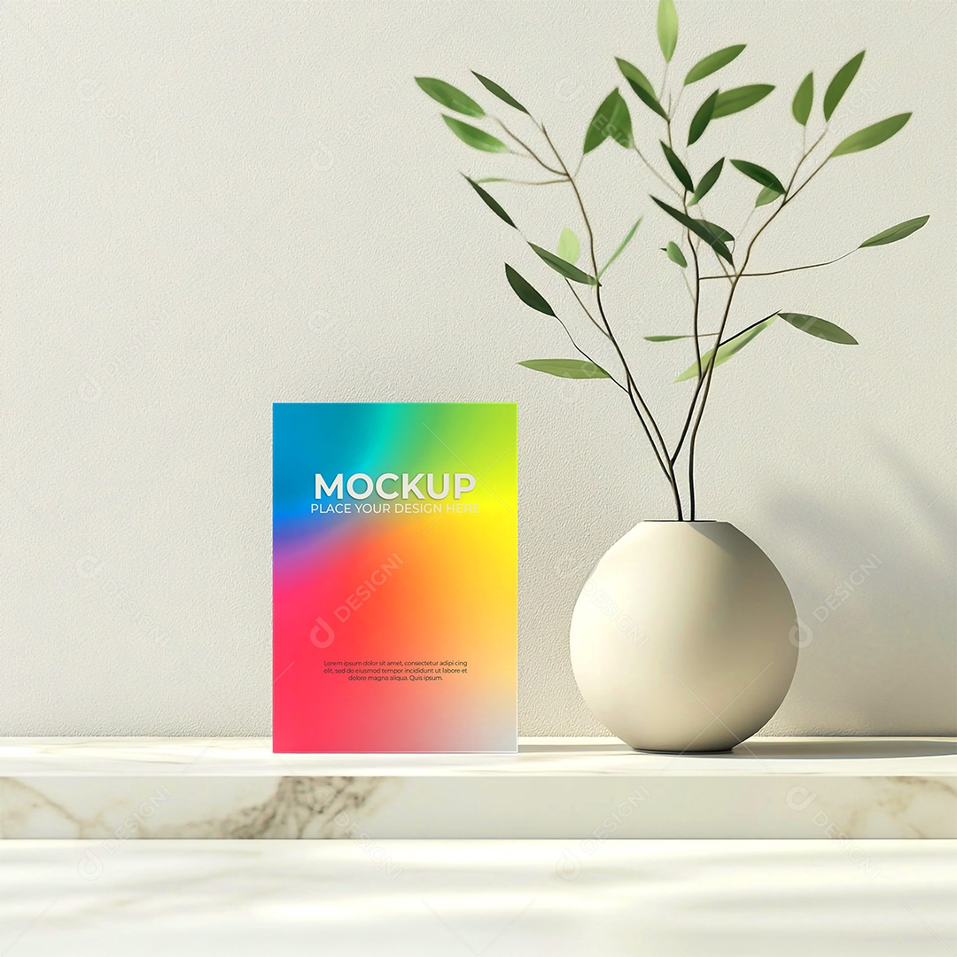 Mockup Cartão de Visita Identidade Visual PSD Editável