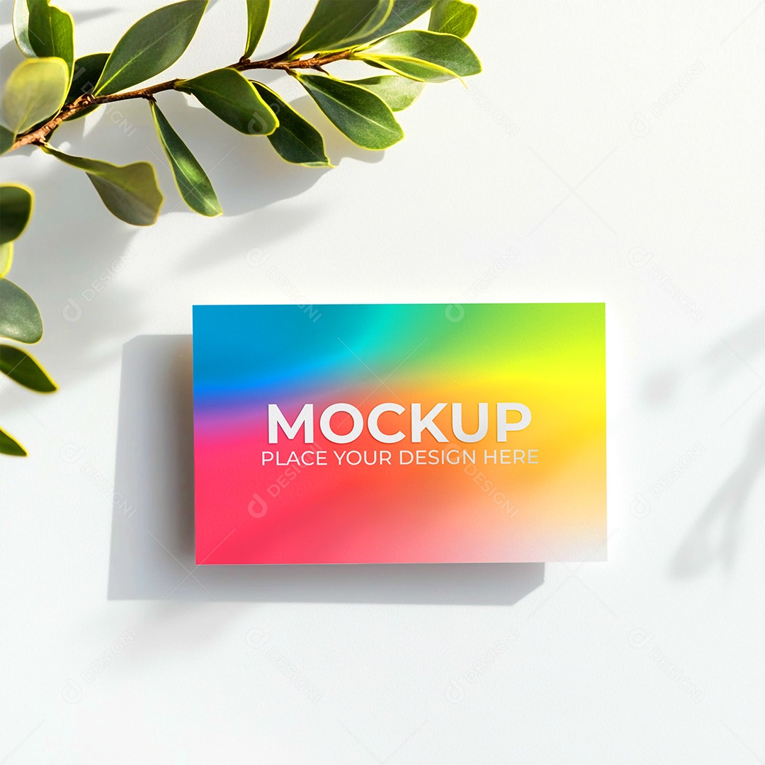 Mockup Cartão de Visita Identidade Visual PSD Editável