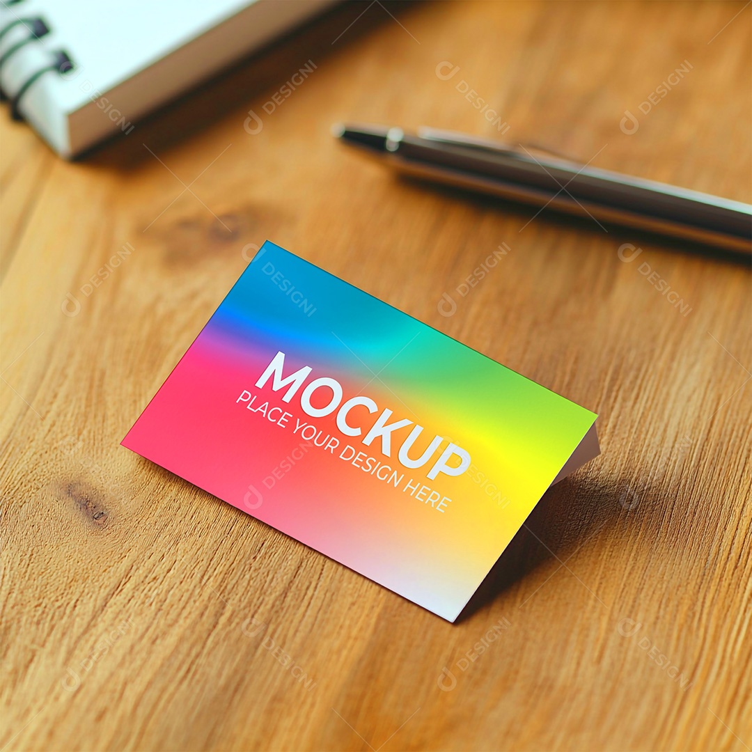 Mockup Cartão de Visita Identidade Visual PSD Editável