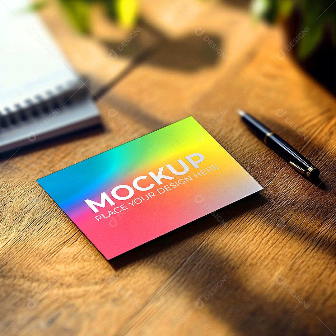 Mockup Cartão de Visita Identidade Visual PSD Editável