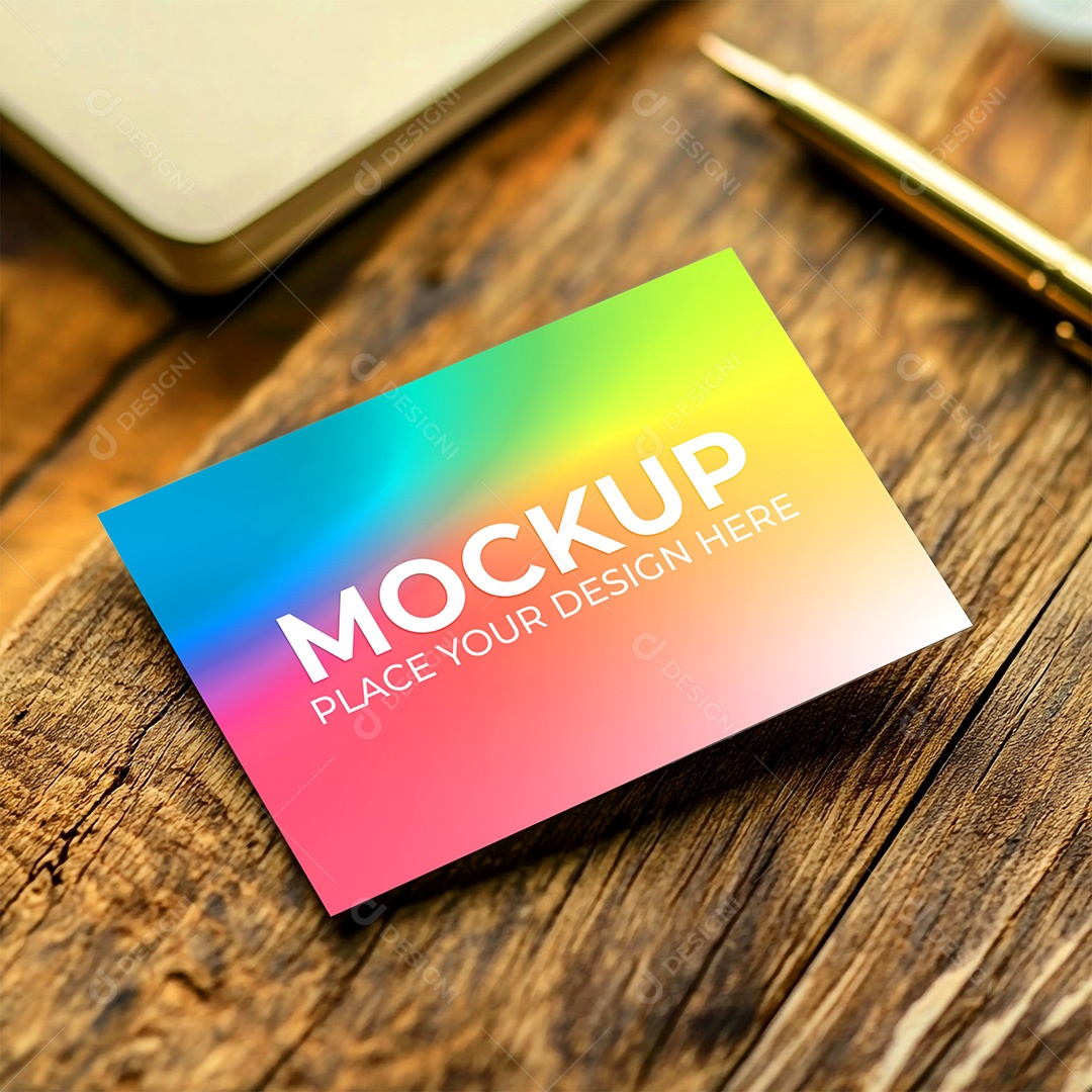 Mockup Cartão de Visita Identidade Visual PSD Editável