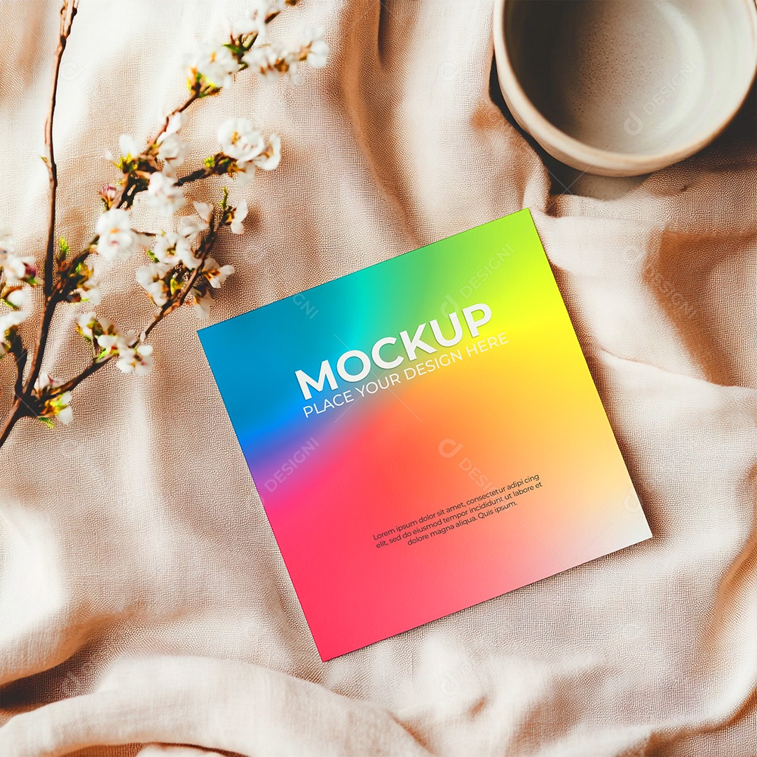 Mockup Cartão de Visita Identidade Visual PSD Editável