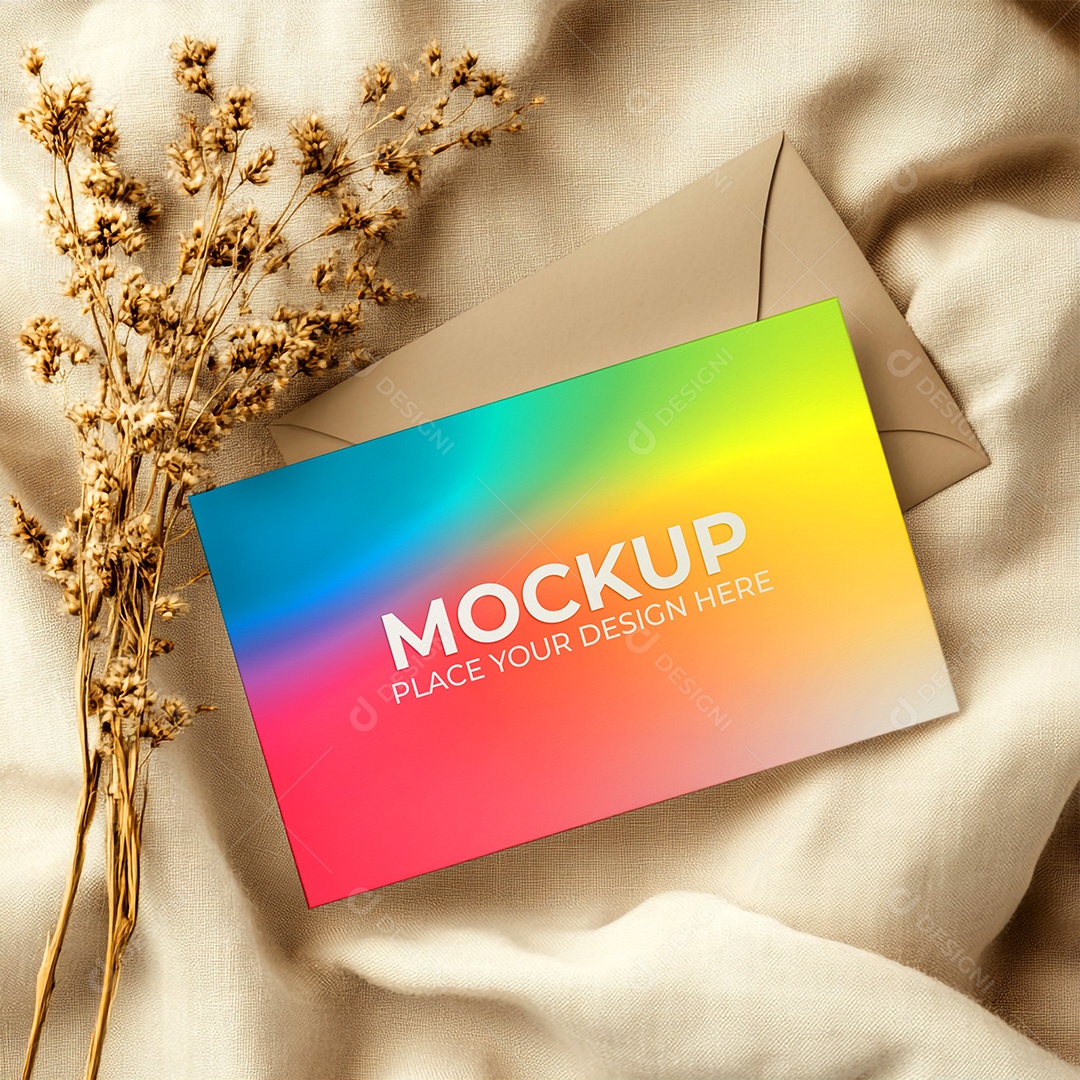 Mockup Cartão de Visita Identidade Visual PSD Editável