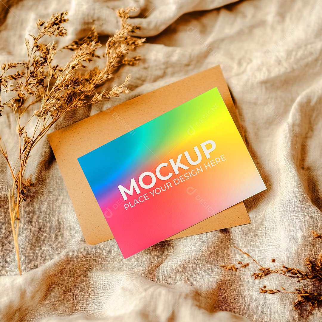 Mockup Cartão de Visita Identidade Visual PSD Editável