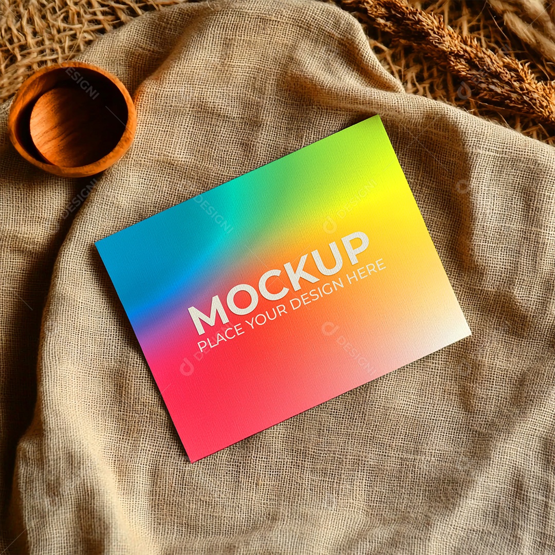 Mockup Cartão de Visita Identidade Visual PSD Editável