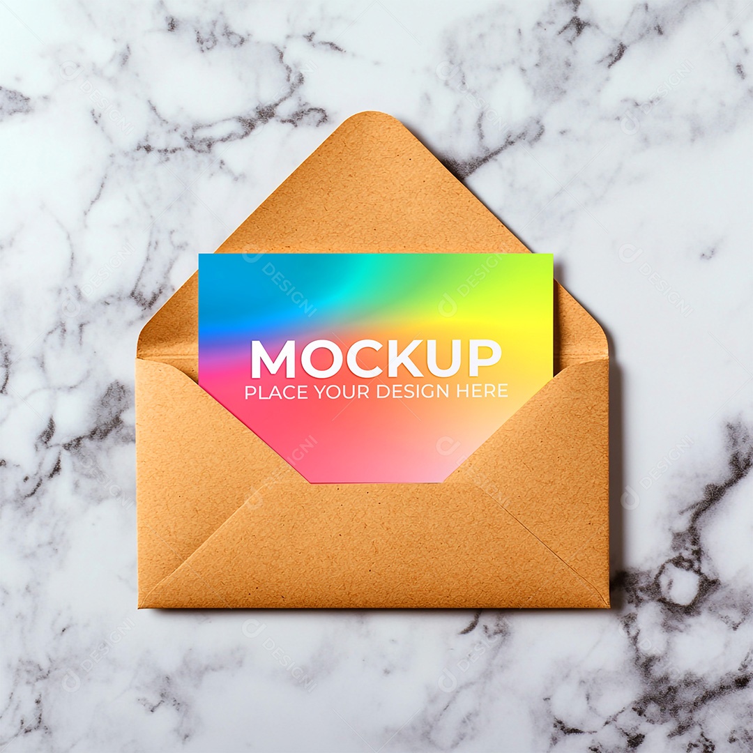 Mockup Cartão de Visita Identidade Visual PSD Editável