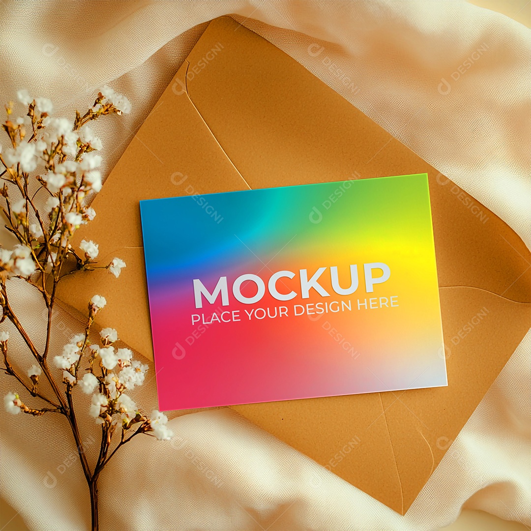 Mockup Cartão de Visita Identidade Visual PSD Editável