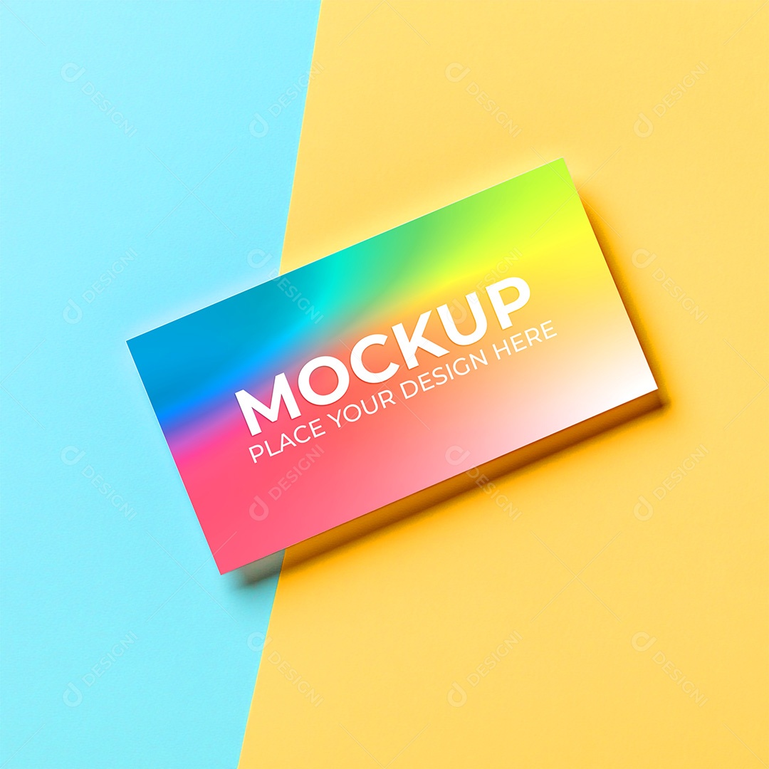 Mockup Cartão de Visita Identidade Visual PSD Editável