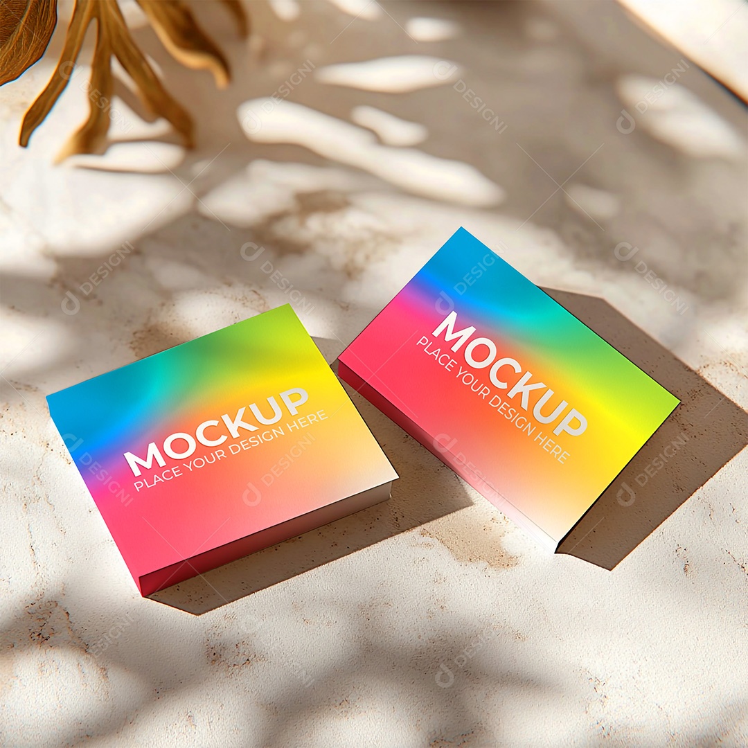 Mockup Cartão de Visita Identidade Visual PSD Editável