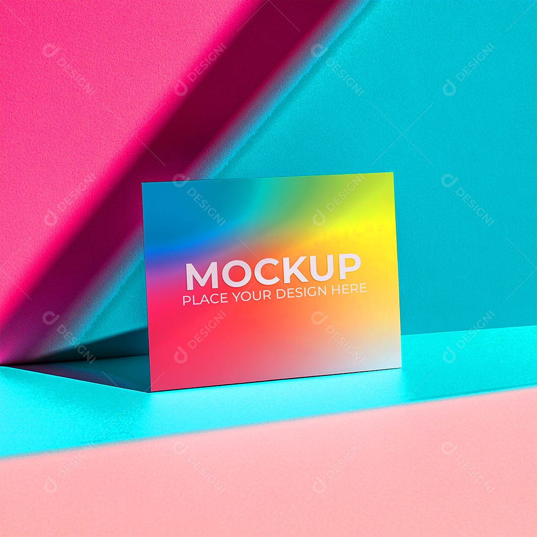 Mockup Cartão de Visita Identidade Visual PSD Editável