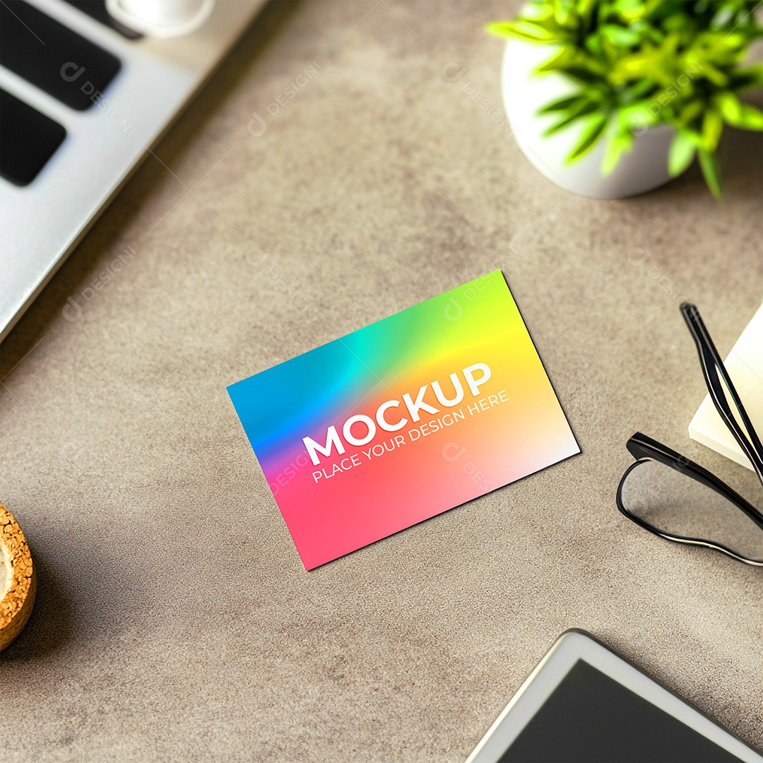 Mockup Cartão de Visita Identidade Visual PSD Editável