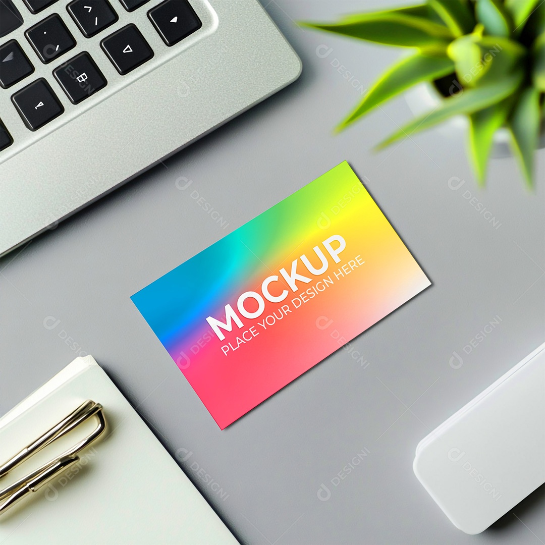 Mockup Cartão de Visita Identidade Visual PSD Editável