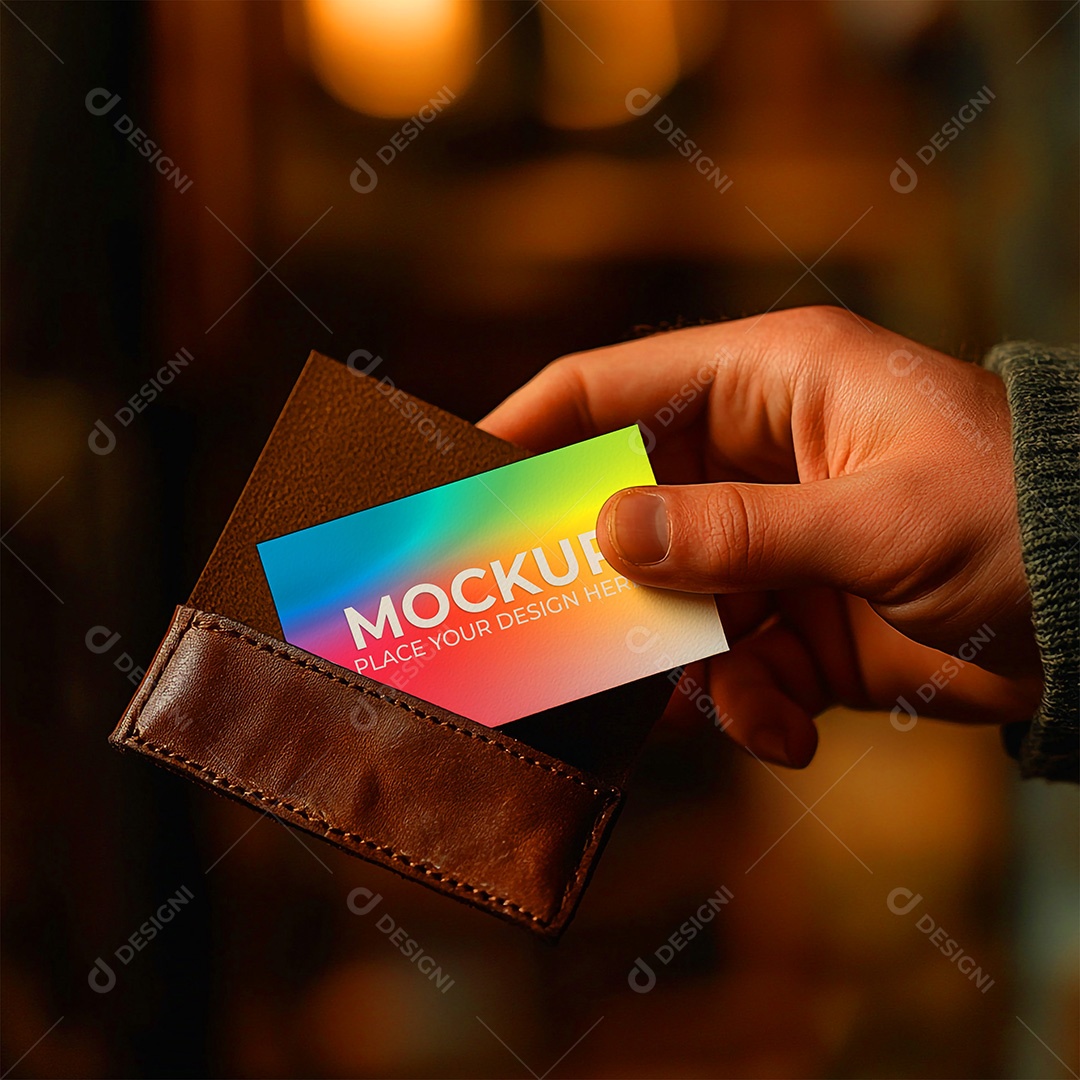 Mockup Cartão de Visita Identidade Visual PSD Editável