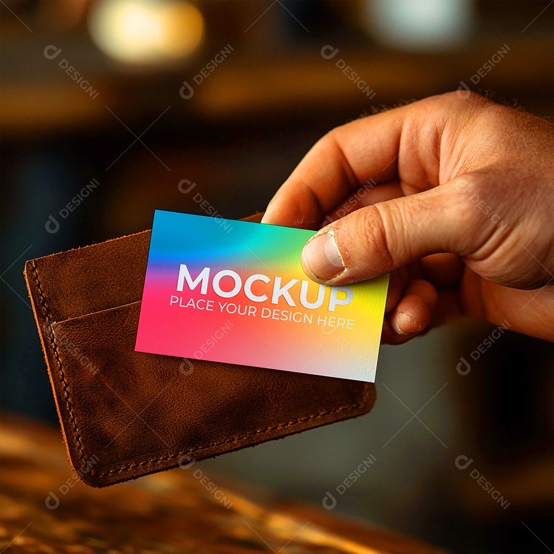 Mockup Cartão de Visita Identidade Visual PSD Editável