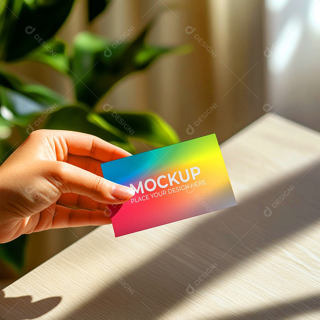 Mockup Cartão de Visita Identidade Visual PSD Editável