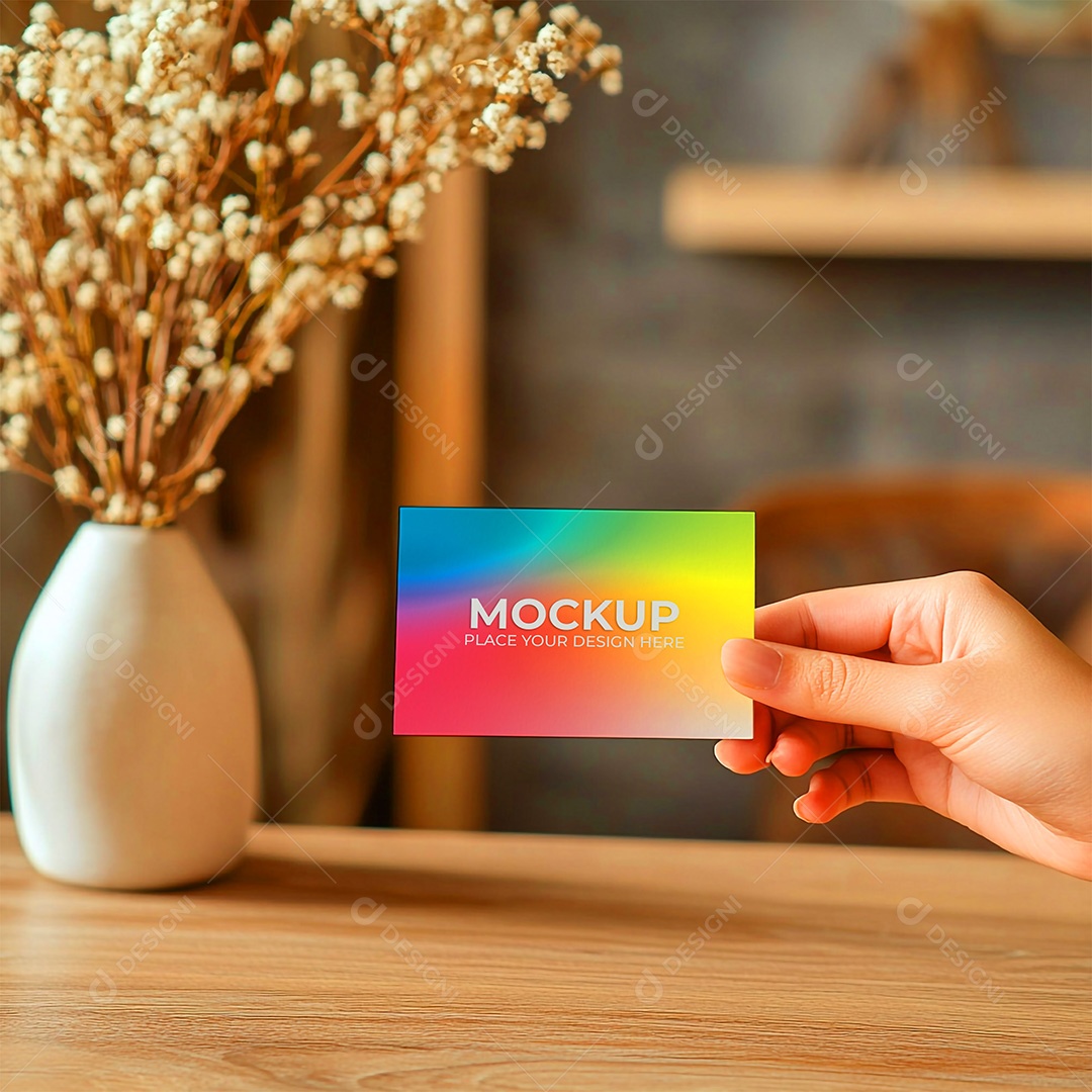 Mockup Cartão de Visita Identidade Visual PSD Editável