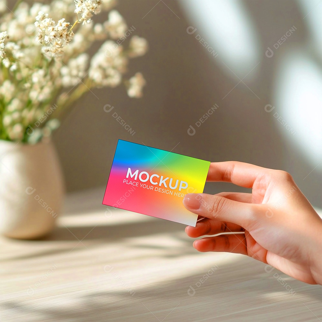 Mockup Cartão de Visita Identidade Visual PSD Editável