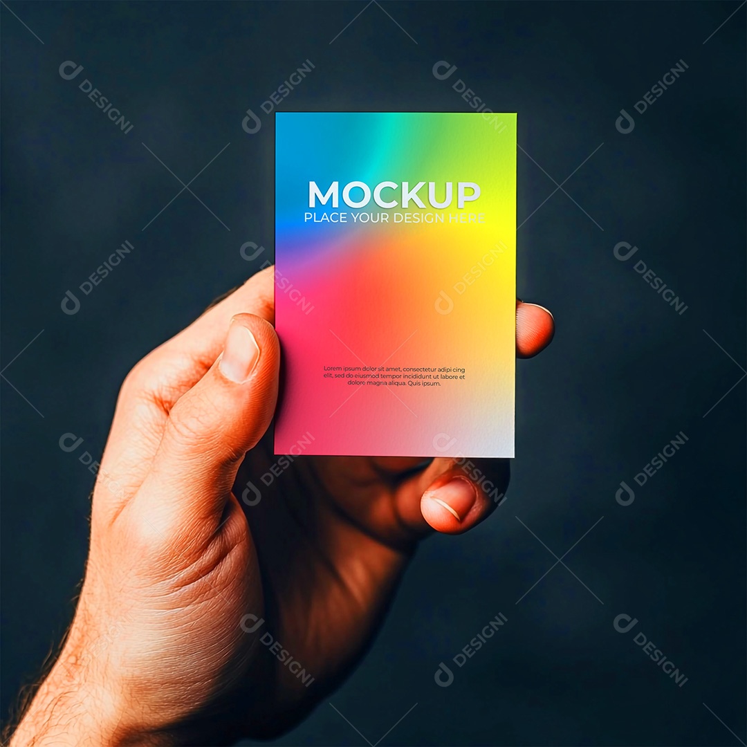 Mockup Cartão de Visita Identidade Visual PSD Editável