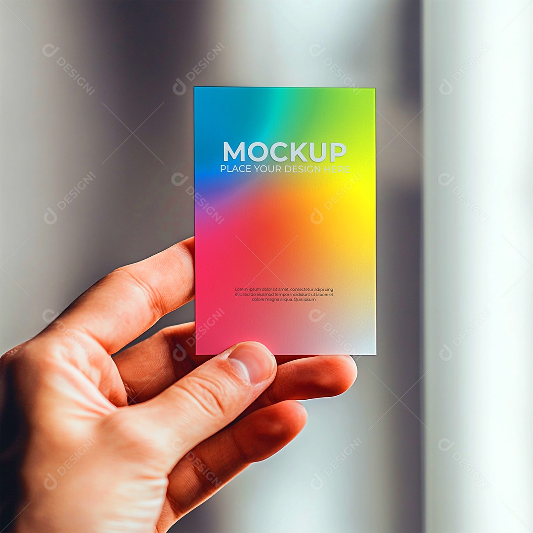 Mockup Cartão de Visita Identidade Visual PSD Editável