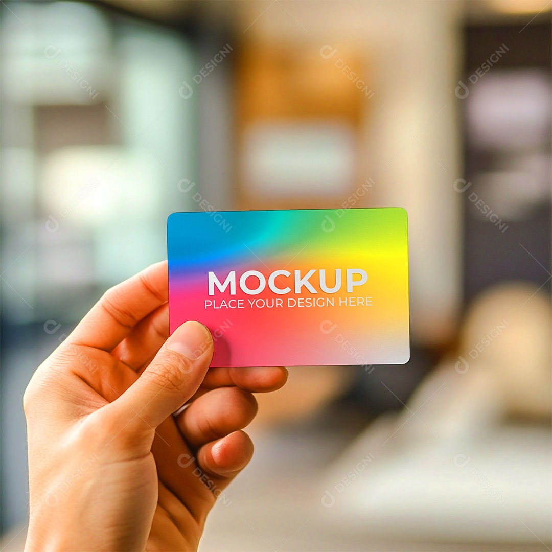 Mockup Cartão de Visita Identidade Visual PSD Editável