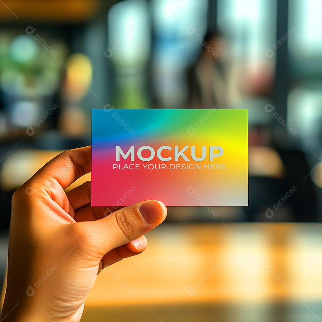 Mockup Cartão de Visita Identidade Visual PSD Editável