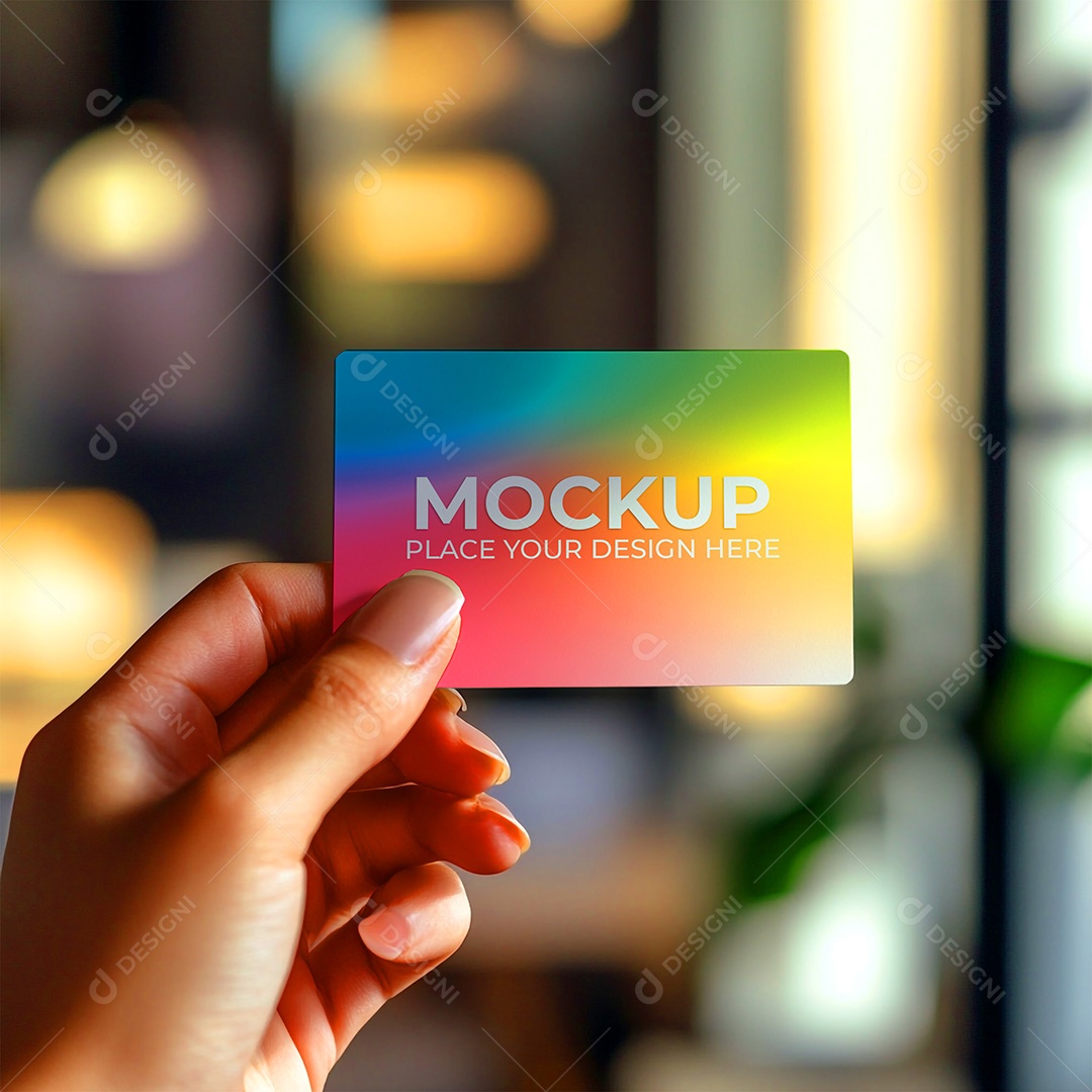 Mockup Cartão de Visita Identidade Visual PSD Editável