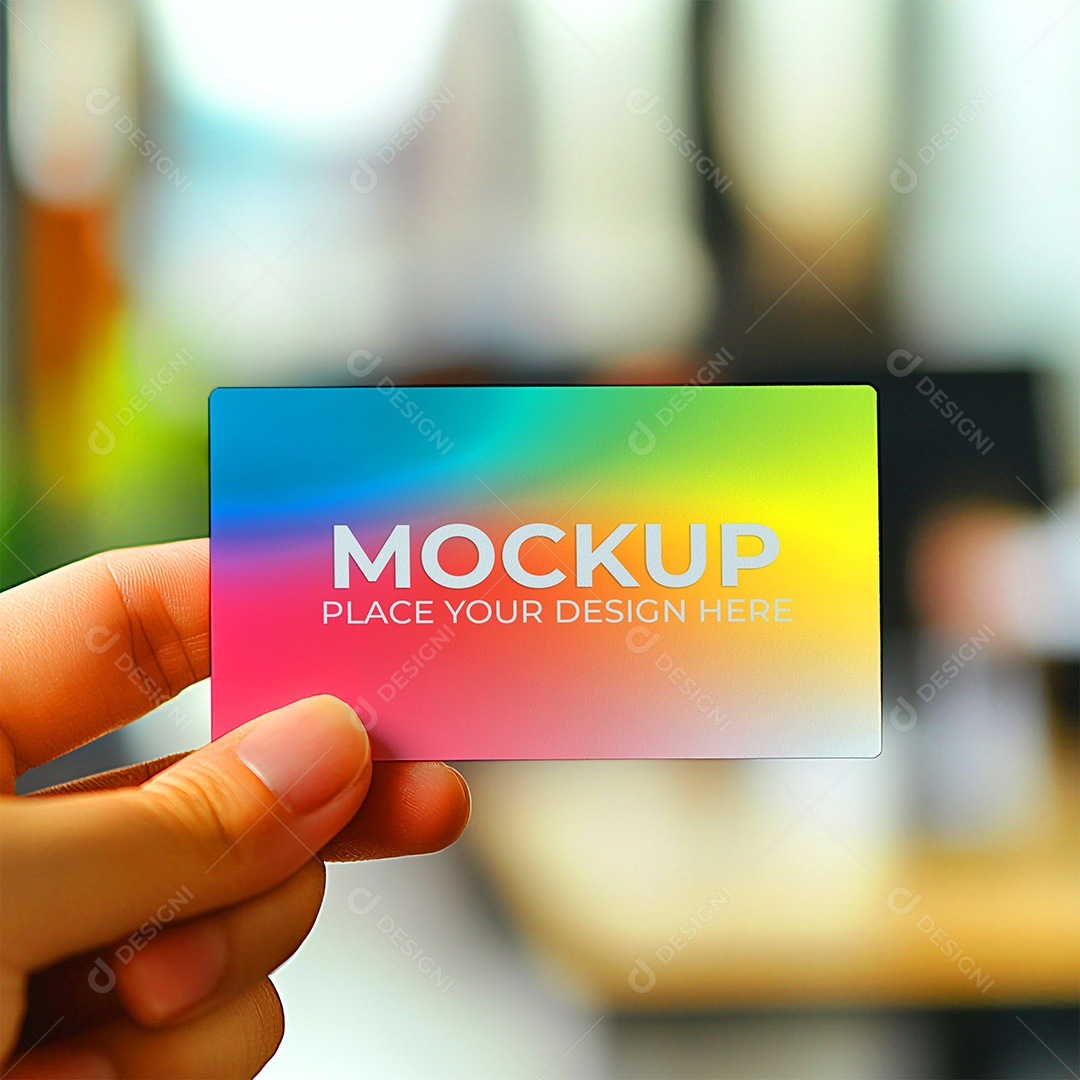 Mockup Cartão de Visita Identidade Visual PSD Editável