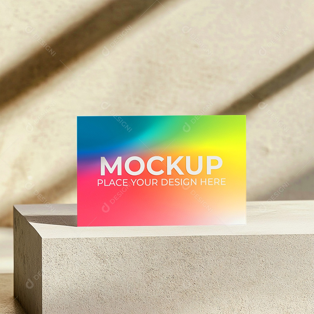 Mockup Cartão de Visita Identidade Visual PSD Editável