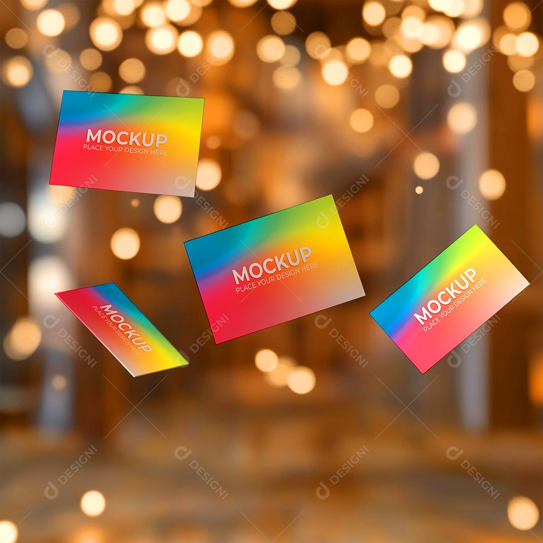 Mockup Cartão de Visita Identidade Visual PSD Editável