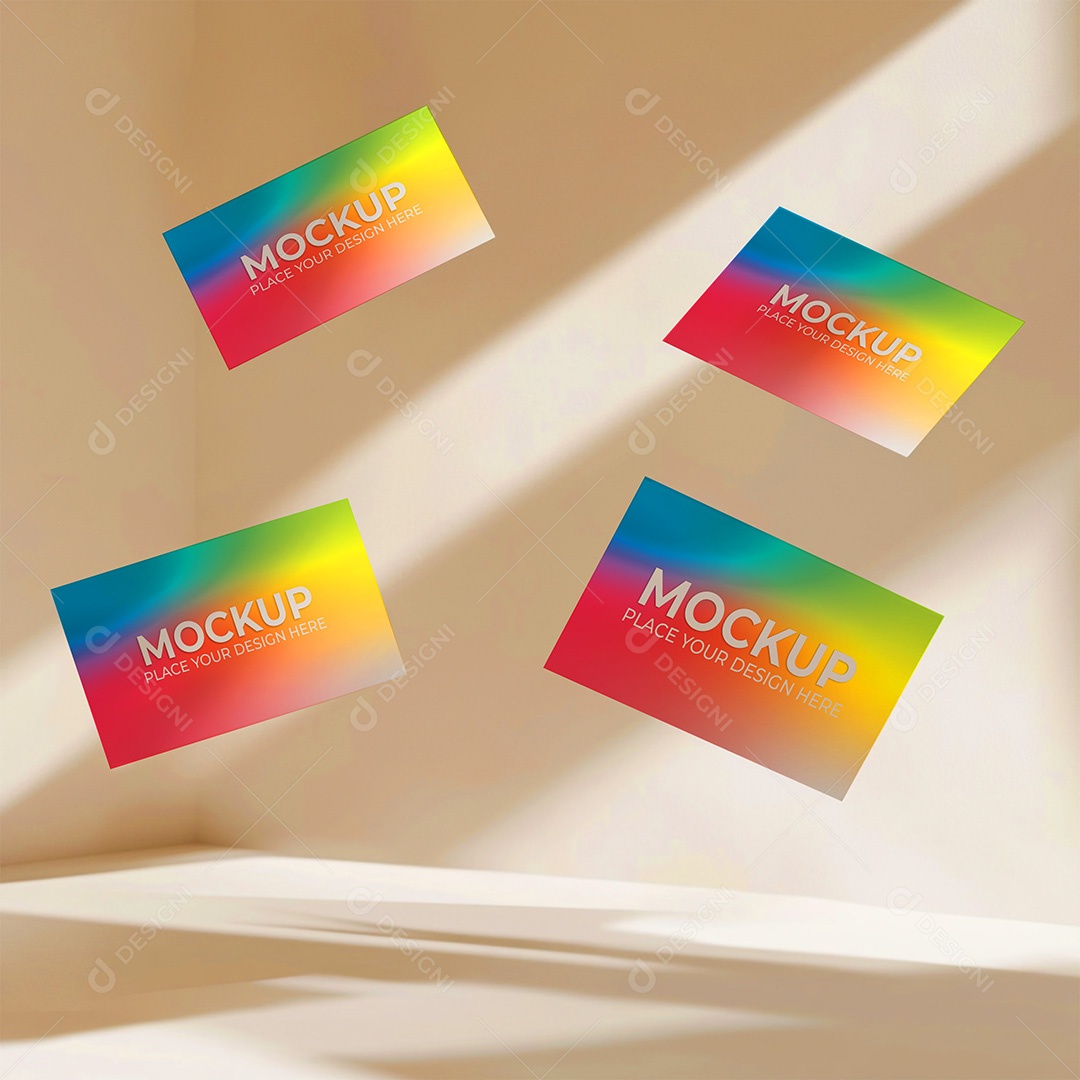 Mockup Cartão de Visita Identidade Visual PSD Editável