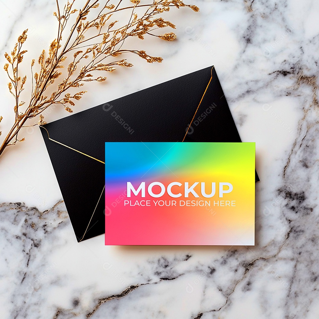 Mockup Cartão de Visita Identidade Visual PSD Editável