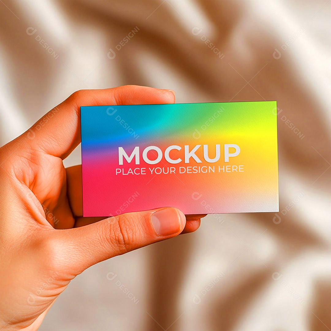 Mockup Cartão de Visita Identidade Visual PSD Editável