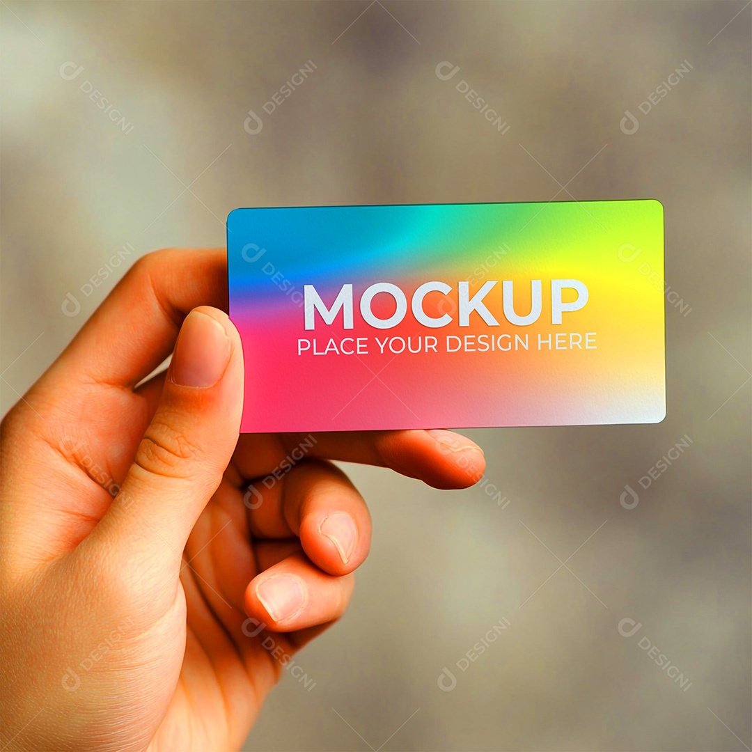 Mockup Cartão de Visita Identidade Visual PSD Editável