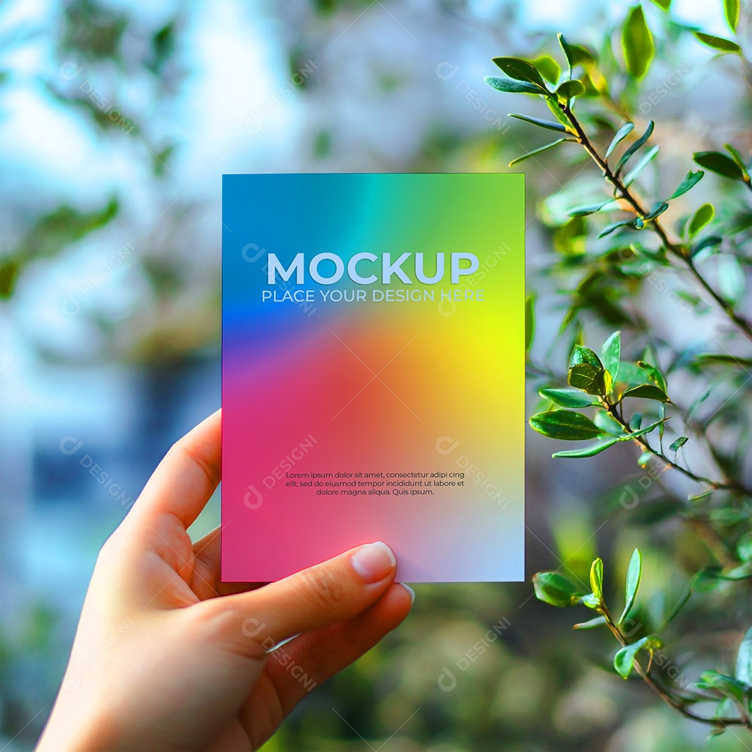 Mockup Cartão de Visita Identidade Visual PSD Editável