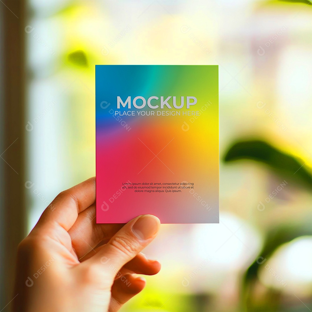 Mockup Cartão de Visita Identidade Visual PSD Editável