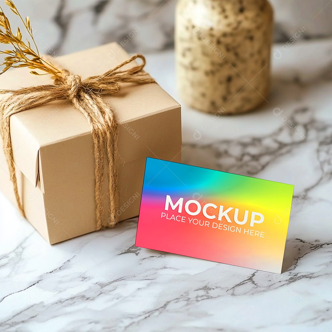 Mockup Cartão de Visita Identidade Visual PSD Editável