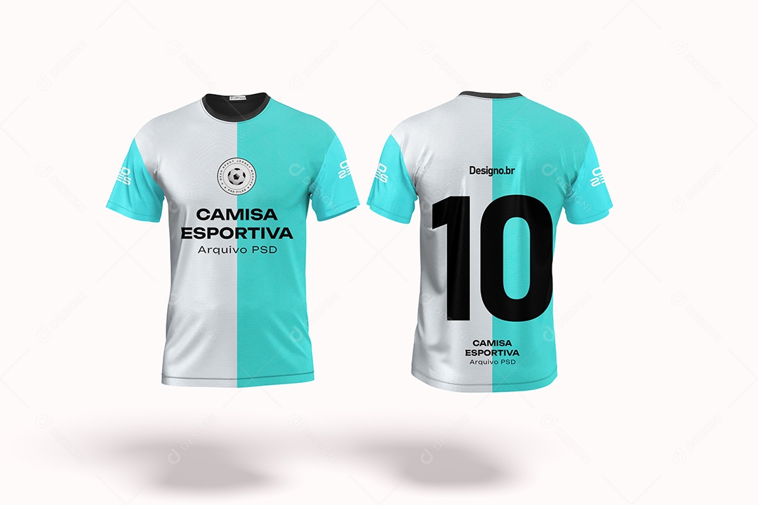 Mockup de Camisas de Time PSD Editável