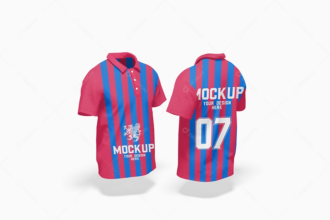 Camisas De Time Mockup PSD Editável