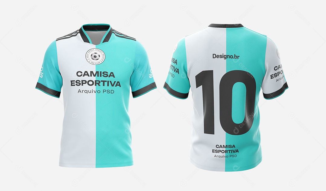 Camisas De Time Mockup PSD Editável