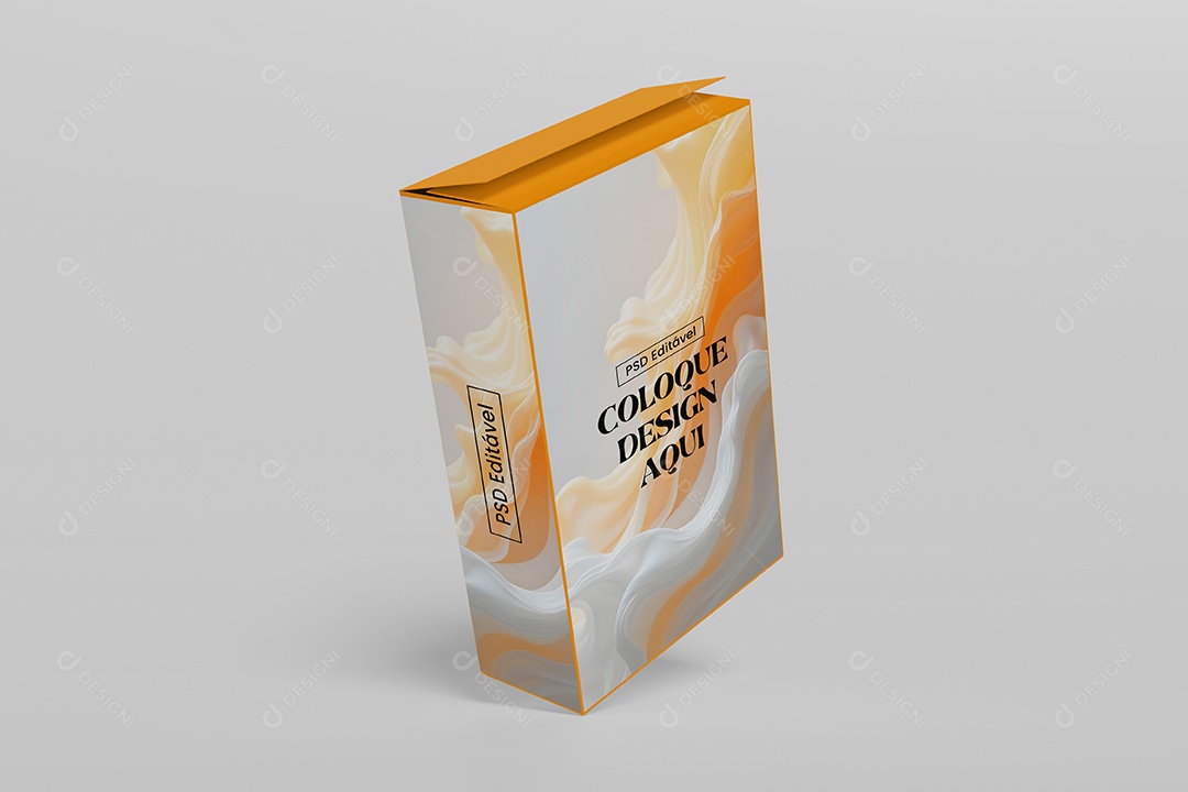 Mockup De Caixa De Cereal PSD Editável