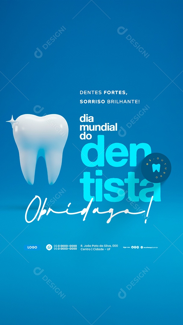 Story Dia Mundial do Dentista 03 de Outubro Social Media PSD Editável